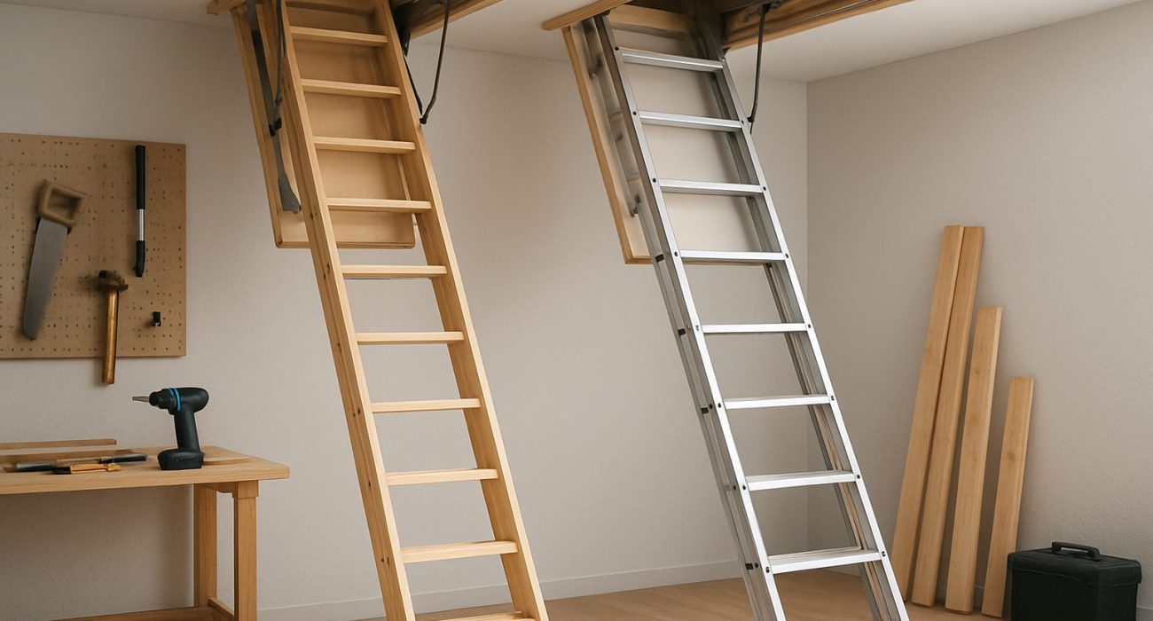 The Real Cost of a Loft Ladder: Wood vs. Aluminium Compared